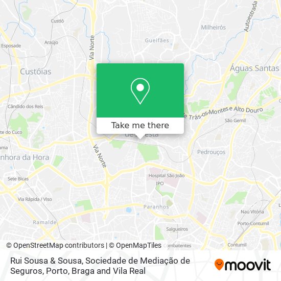 Rui Sousa & Sousa, Sociedade de Mediação de Seguros map