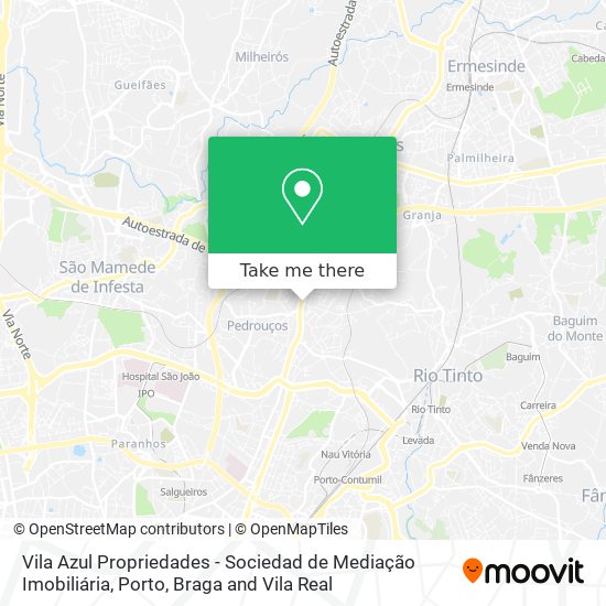 Vila Azul Propriedades - Sociedad de Mediação Imobiliária map