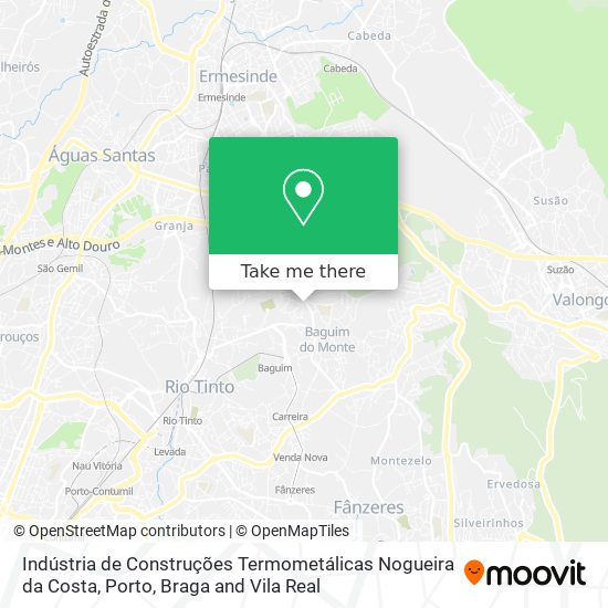 Indústria de Construções Termometálicas Nogueira da Costa map