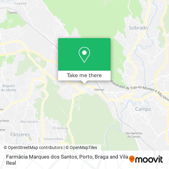 Farmácia Marques dos Santos mapa