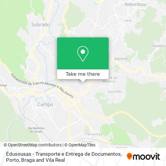 Édusousas - Transporte e Entrega de Documentos map