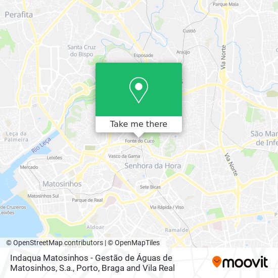 Indaqua Matosinhos - Gestão de Águas de Matosinhos, S.a. map