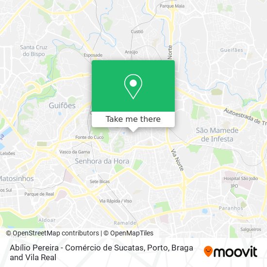 Abílio Pereira - Comércio de Sucatas map