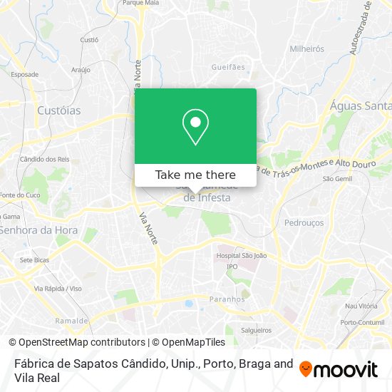 Fábrica de Sapatos Cândido, Unip. mapa