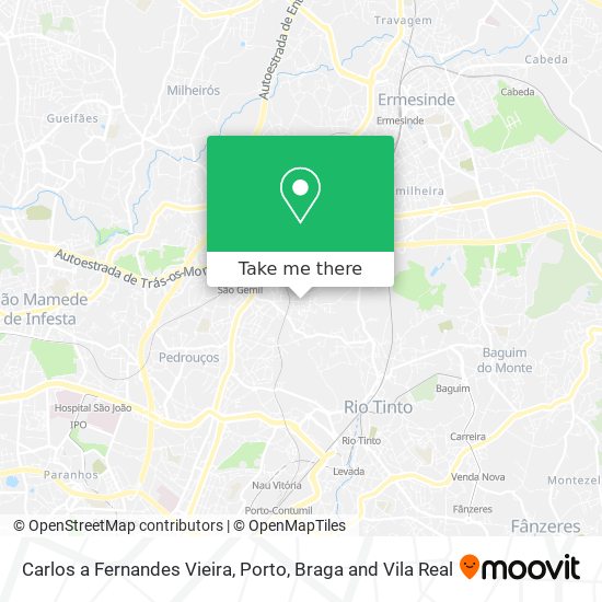 Carlos a Fernandes Vieira map