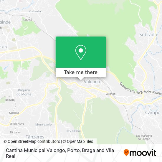 Cantina Municipal Valongo map