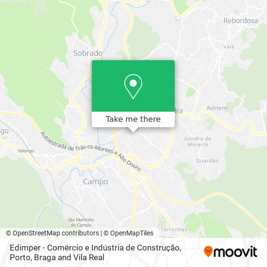 Edimper - Comércio e Indústria de Construção mapa