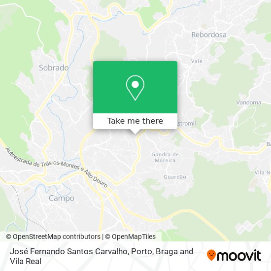 José Fernando Santos Carvalho map