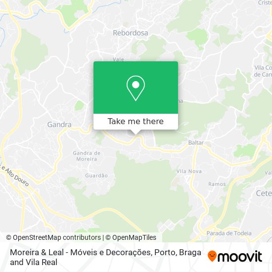 Moreira & Leal - Móveis e Decorações mapa