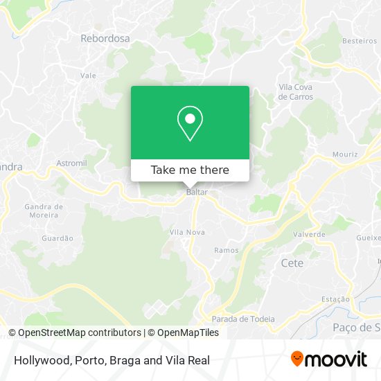 Hollywood map