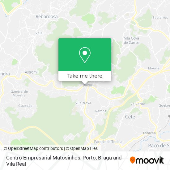 Centro Empresarial Matosinhos map