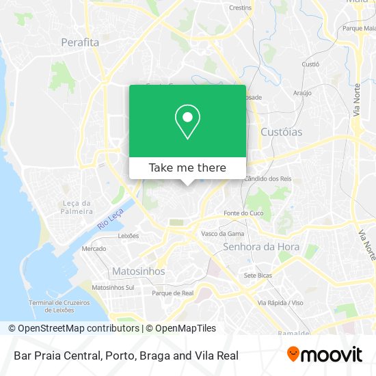 Bar Praia Central mapa