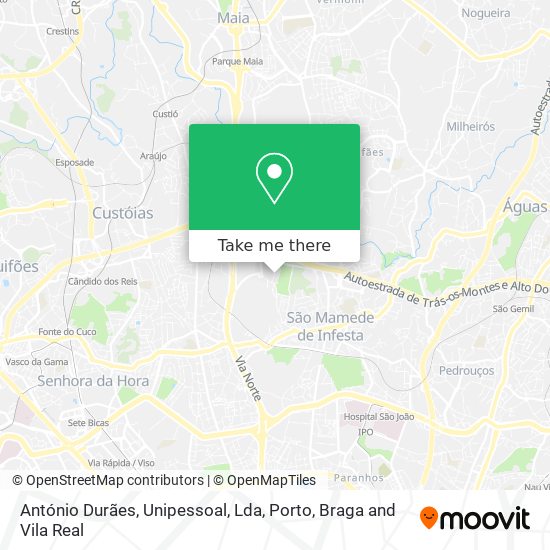 António Durães, Unipessoal, Lda mapa