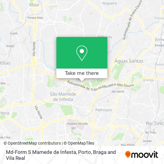 Md-Form S Mamede de Infesta map