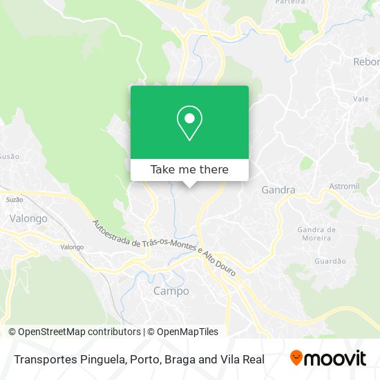 Transportes Pinguela map