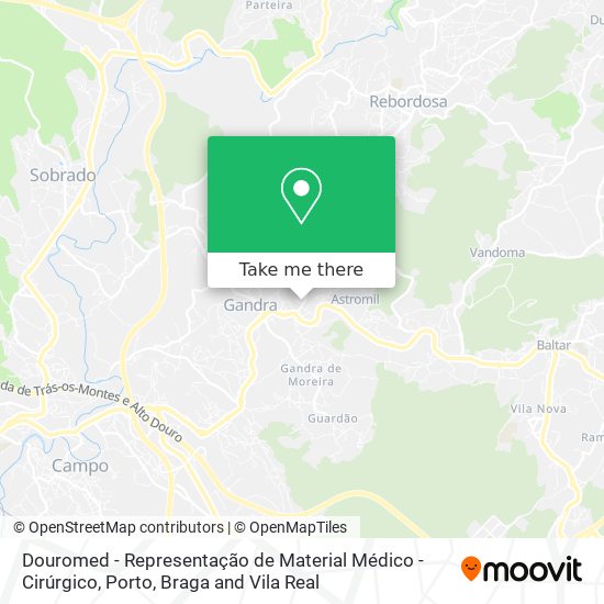 Douromed - Representação de Material Médico - Cirúrgico mapa