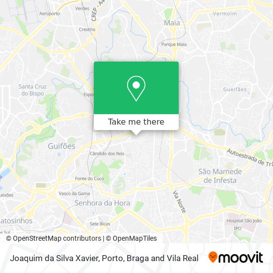 Joaquim da Silva Xavier map