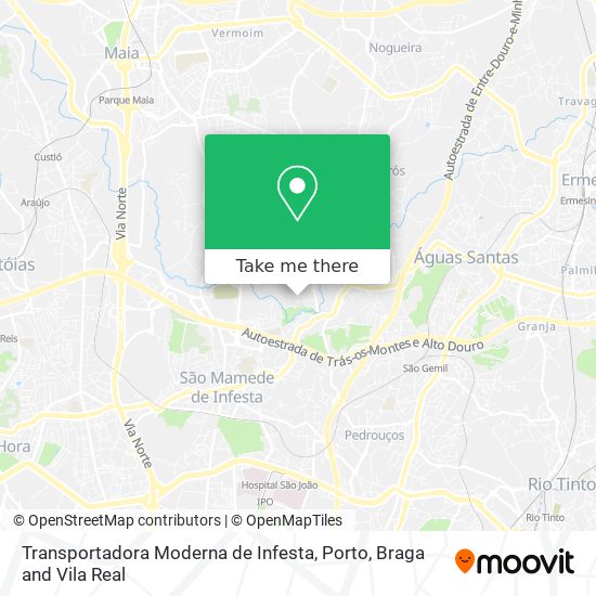 Transportadora Moderna de Infesta map