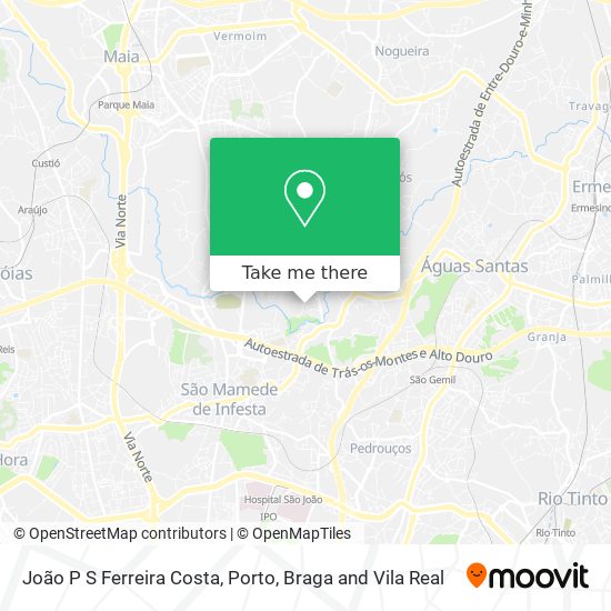 João P S Ferreira Costa map