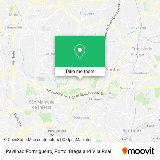 Pavilhao Formigueiro map