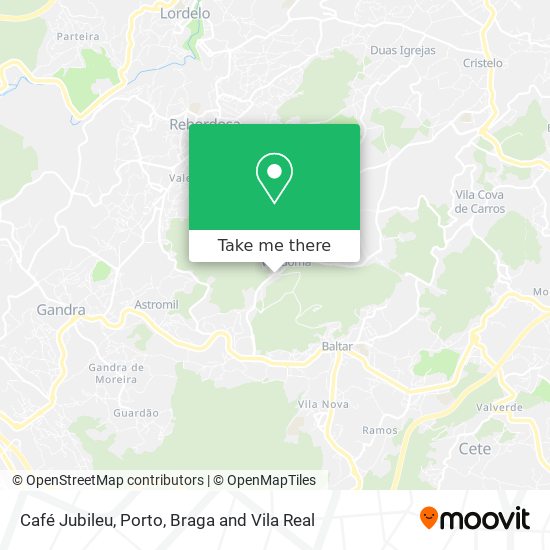 Café Jubileu mapa
