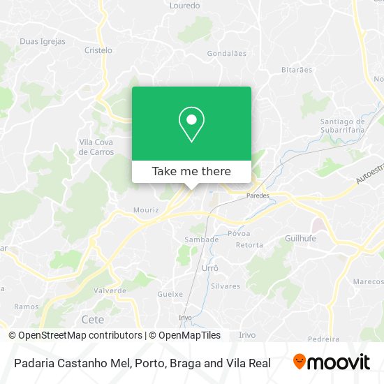 Padaria Castanho Mel map