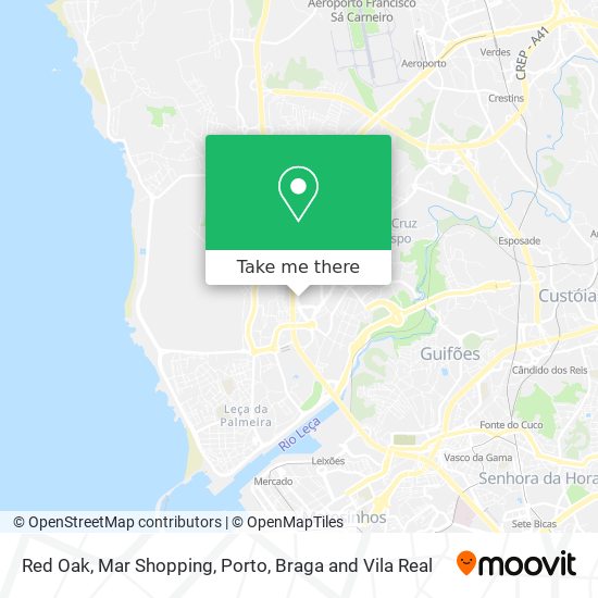 Red Oak, Mar Shopping map
