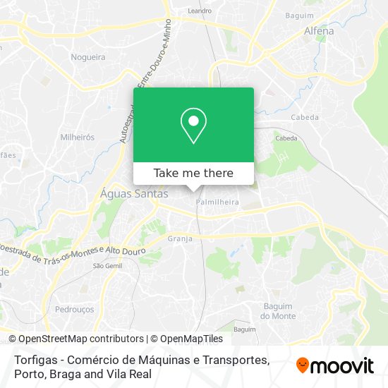 Torfigas - Comércio de Máquinas e Transportes map