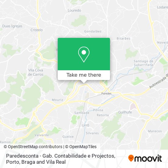 Paredesconta - Gab. Contabilidade e Projectos map