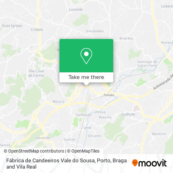 Fábrica de Candeeiros Vale do Sousa map