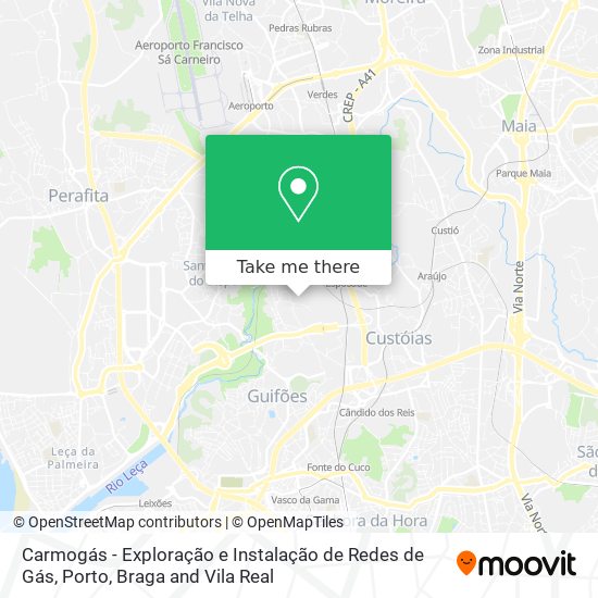 Carmogás - Exploração e Instalação de Redes de Gás map