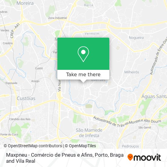 Maxpneu - Comércio de Pneus e Afins mapa
