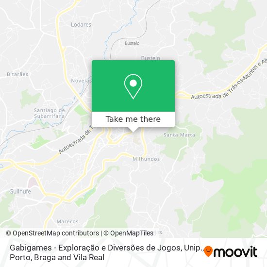 Gabigames - Exploração e Diversões de Jogos, Unip. mapa