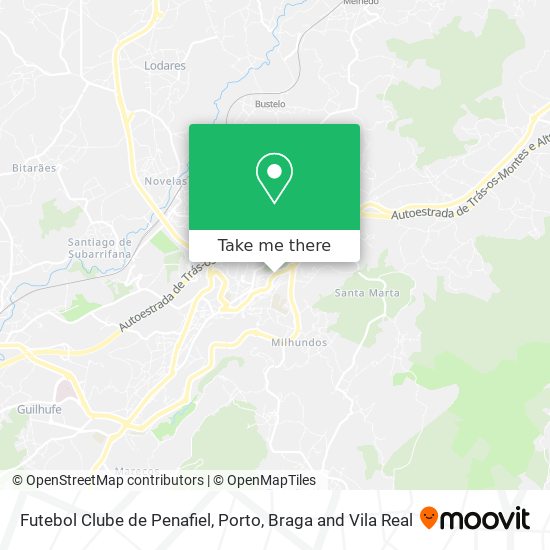 Futebol Clube de Penafiel map