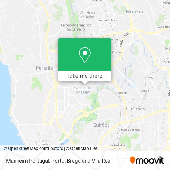 Manheim Portugal map