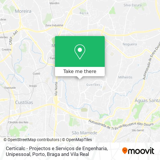 Certicalc - Projectos e Serviços de Engenharia, Unipessoal map