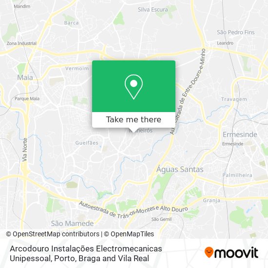 Arcodouro Instalações Electromecanicas Unipessoal map
