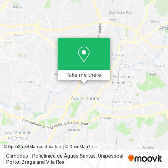 Climodus - Policlínica de Águas Santas, Unipessoal map