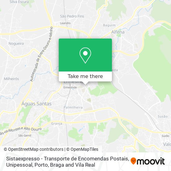 Sistaexpresso - Transporte de Encomendas Postais, Unipessoal map