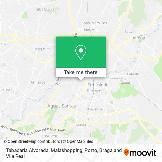 Tabacaria Alvorada, Maiashopping map