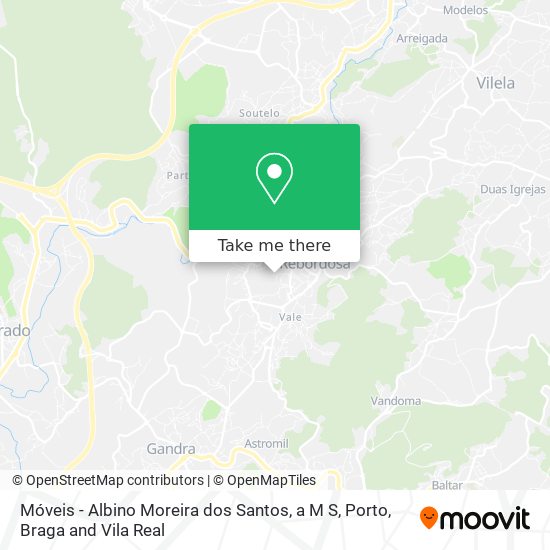 Móveis - Albino Moreira dos Santos, a M S map