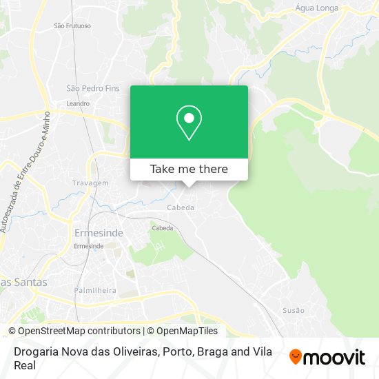 Drogaria Nova das Oliveiras mapa