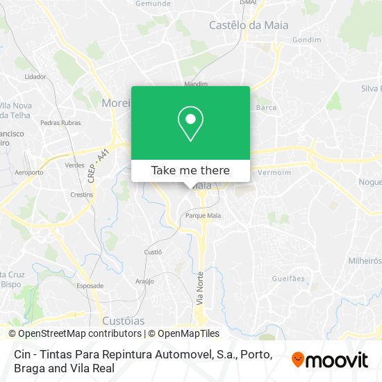 Cin - Tintas Para Repintura Automovel, S.a. mapa