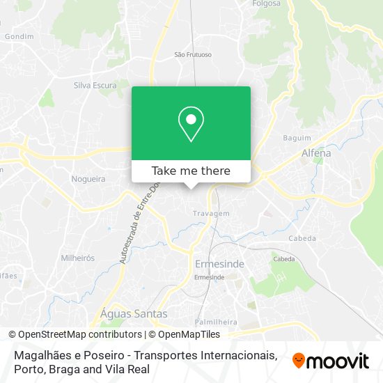 Magalhães e Poseiro - Transportes Internacionais mapa