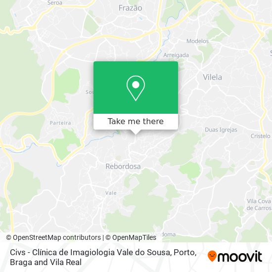 Civs - Clínica de Imagiologia Vale do Sousa map