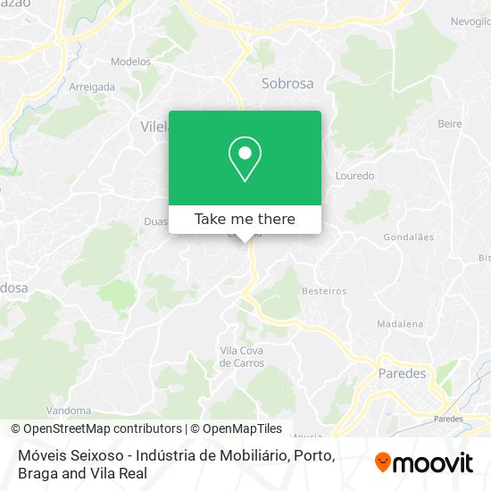 Móveis Seixoso - Indústria de Mobiliário map