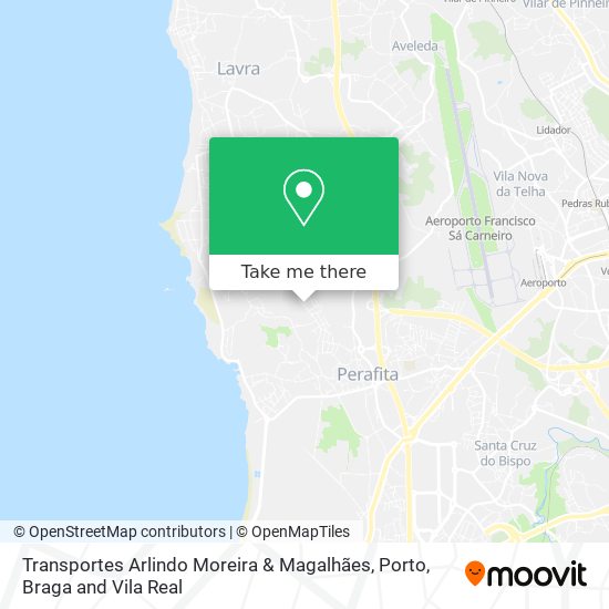 Transportes Arlindo Moreira & Magalhães map