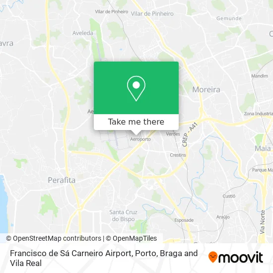 Francisco de Sá Carneiro Airport map