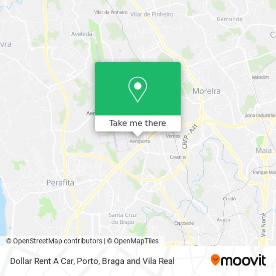 Dollar Rent A Car map