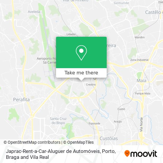 Japrac-Rent-a-Car-Aluguer de Automóveis mapa